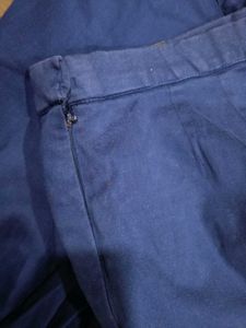 (Go Colors)Navy Blue Slim Fit Pants👖