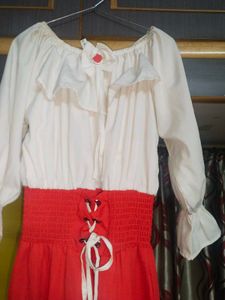 Chic Red &amp; White Dress