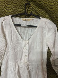 White Embroidered Top
