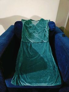 Velvet Green Dress
