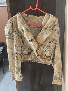 Patterned Crop Top