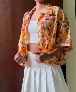 Floral Print Short Sleeve top