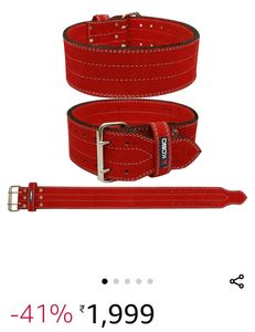 Original Kobo Red Powerlifting Gym Belt