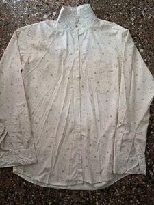Patterned Cream Shirt