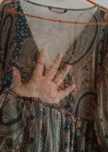 Zudio Net  Paisley Print Dress