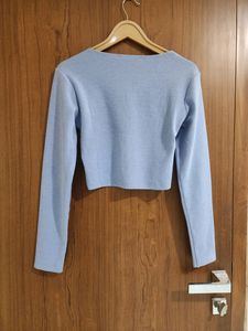Pastel Blue Crop Top