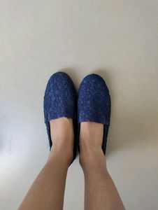 Flat Shoes For Women Navy Blue