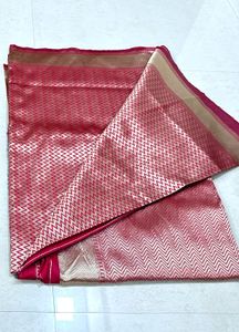 Red & Gold Banarasi Silk Saree