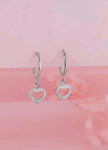 9.25 Silver Giva Heart Drop small Earrings