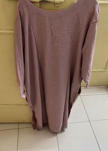 Mauve Embellished Kurta Set