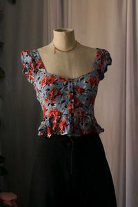 Zara Floral Print Top