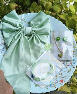 olive green hair accessories combo