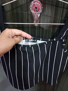 Shein Striped Crop Tank Top Size S