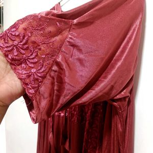 Beautiful Burgundy 2 piece  Nightsuit