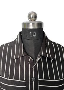 Striped Button-Up Jacket