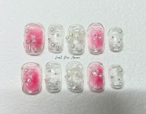 Press on nails ice blush