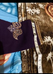 Stylish Violet Saree