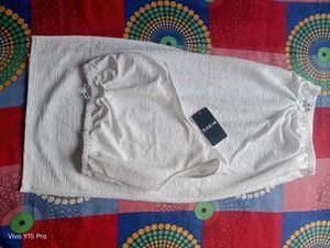 White Ring Detail Two-Piece Set || beautiful dress