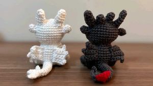 Crochet Toothless And Luna Doll