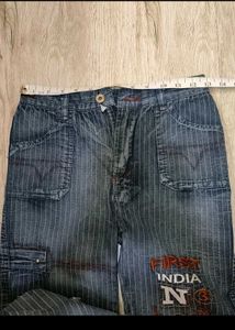 Sc9584 Sabrin Cargo Bootcut Jeans Size 26