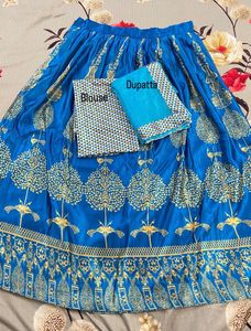 South Indian Style Lehenga Set