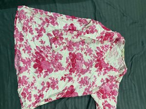 Floral Print Kurta for daily wear short kurti flar