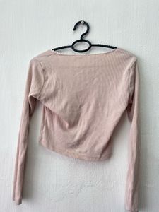 Cute Long Sleeve Crop Top