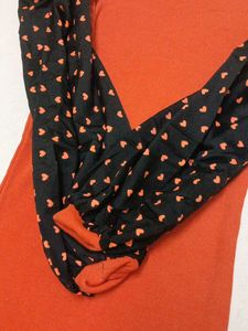 Stylish Orange Midi Dress