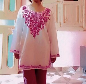 White Kurti