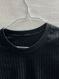 Basic Black Ribbed Top