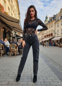 🤑L@38 Size-26 Black Cargo Jeans