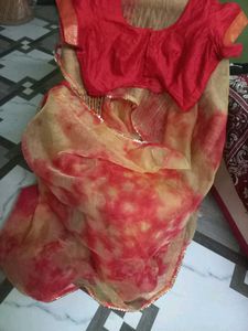 Red &amp; Yellow Saree