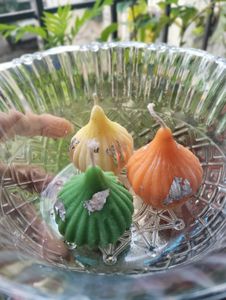 Modak Shaped Candles Set 3