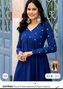 ❗️❗️ diwali sale ❗️❗️Elegant Blue Embroidere