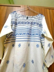 Moda Rapido White Kurti