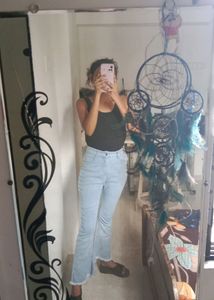 Sky Blue Bootcut Jeans