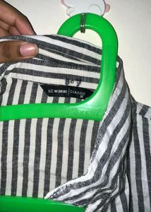 Striped Button-Down oversizedl Shirt