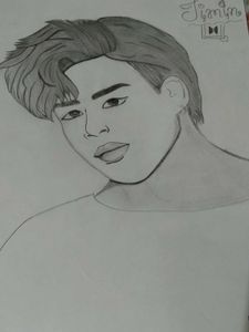 Handmade Sketch Of BTS