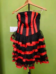 Awesome Flared Party Wear Dress/New With Tag
