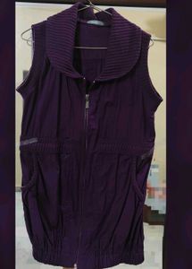 Sleeveless Zip-Up Vest Jackets