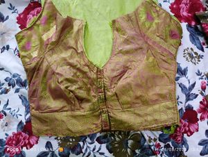 Green Saree with Blouse