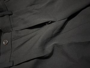 Men&#39;s Black Korean Straight Semi Formal Trousers