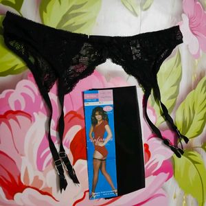 [805]Black Lace Garter Belt Suspender
