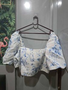 Floral Puff Sleeve Top