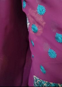 Full Embroidered Saree