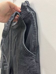 Charcoal Black Flared Jeans