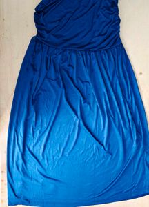 Full Sleeve Side Ruched Drop Waist Dress