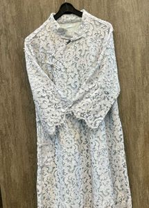Blue Lace Cheongsam Dress