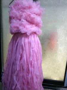 Beautiful Gown In Ruffle Frock