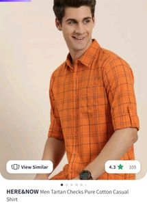 Here&amp;Now Pure Cotton Checks Shirt